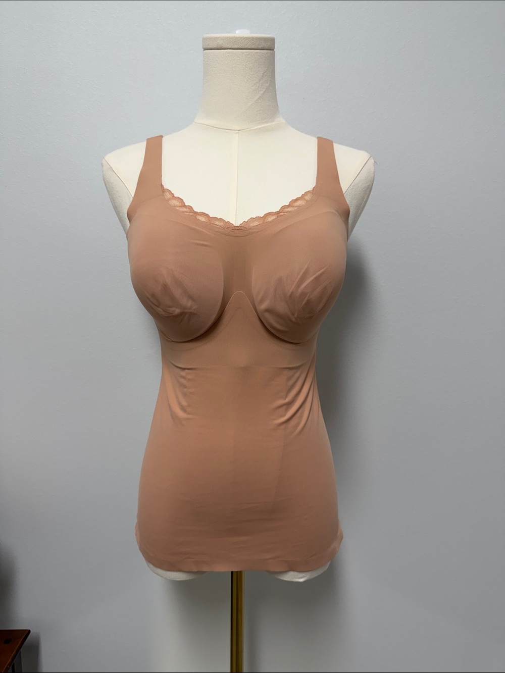 Sculpting Beige Shaping Camisole with Built-In Support